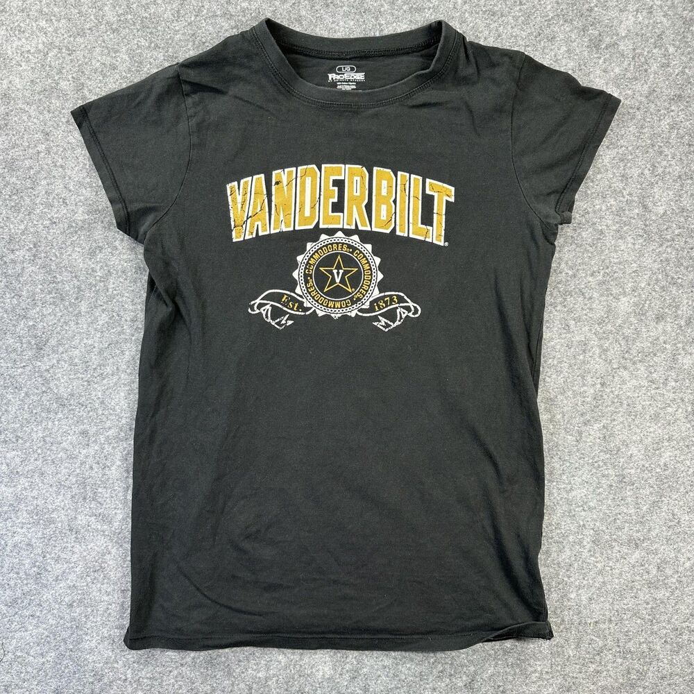 Vanderbilt Commodores Shirt Womens Large Black NCAA Football Graphic Tee